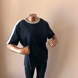 Escada Black and White Short Sleeve Tee